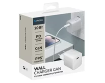 СЗУ-1USB-C Deppa Power Delivery, GaN, 20W, белый, 11400
