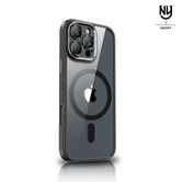 Чехол iPhone 15 Pro Njoyny Matte MagSafe (черный)