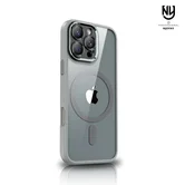 Чехол iPhone 14 Pro Max Njoyny Matte MagSafe (серый)