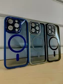 Чехол iPhone 11 Njoyny Matte MagSafe (синий)