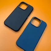 Чехол iPhone 16 Njoyny NY-39 Leather (черный)