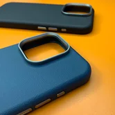 Чехол iPhone 16 Njoyny NY-39 Leather (черный)