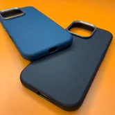 Чехол iPhone 16 Njoyny NY-39 Leather (черный)