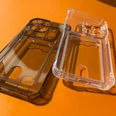Чехол Infinix Note 40 Pro TPU CardHolder (прозрачный черный)
