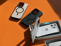 Чехол iPhone 14 Pro Max Njoyny Metall MagSafe (фиолетовый)