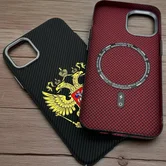 Чехол iPhone 13 FreeAir MagSafe Герб матовый