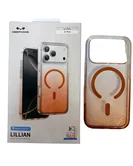 Чехол iPhone 17 Pro KEEPHONE Lillian (оранжевый титан)