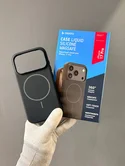 Чехол iPhone 17 Pro Deppa Liquid Silicone Magsafe (черный)