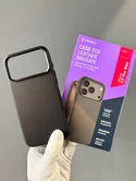 Чехол iPhone 17 Pro Max Deppa Eco Leather Magsafe (черный)