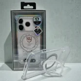 Чехол iPhone 16 Pro Njoyny N154 Ring MagSafe (прозрачный)